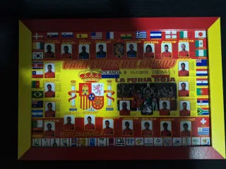 Cuadro Selección Española Campeones del Mundo