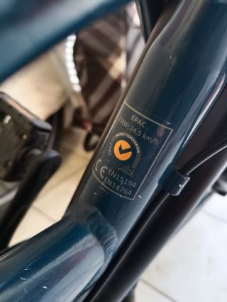 Bicicleta Eléctrica Plegable Azul