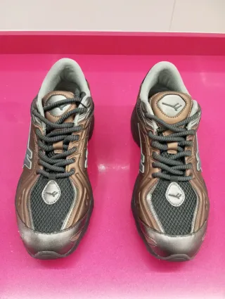 Zapatillas Pull&Bear Hombre Marrón/dorado