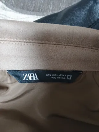 Chaqueta imitación ante hombre marrón