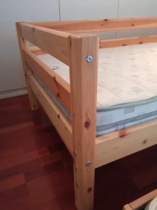 Cama nido Flexa 90x190 madera con colchones