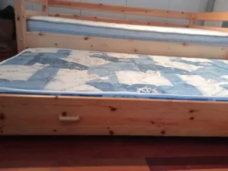 Cama nido Flexa 90x190 madera con colchones