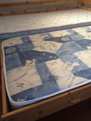 Cama nido Flexa 90x190 madera con colchones