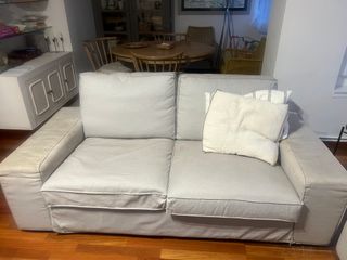Sofa kivik ikea 2 plazas gris clarito