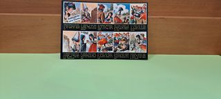 Lote 5 Postales Vintage Serie Ensueño