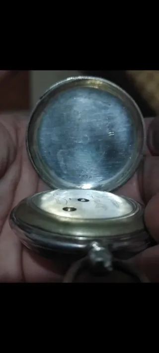 Reloj de bolsillo antiguo plata 47mm
