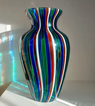 Vaso Murano Vetro Multicolore
