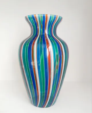 Vaso Murano Vetro Multicolore