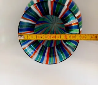 Vaso Murano Vetro Multicolore