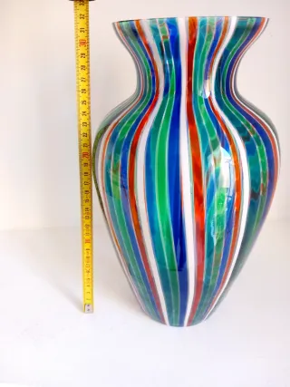 Vaso Murano Vetro Multicolore