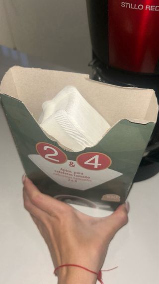 Cafetera Solac Stillo Red con filtros