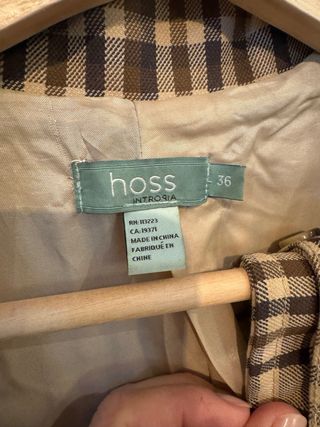 Gabardina Hoss Intropia Talla 36