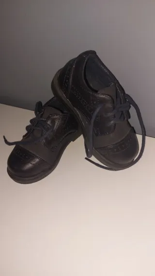 Zapatos niño charol azul
