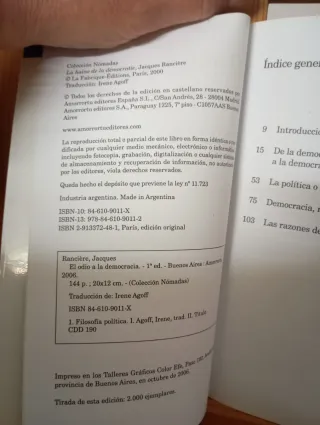 El odio a la democracia (Nómadas) (Spanish Edit...