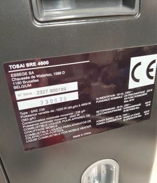 Tosai 4602 Estufa Eléctrica Queroseno 4600W
