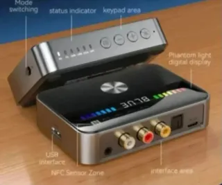 Transmisor Receptor Bluetooth 5.3 Óptico RCA Jack