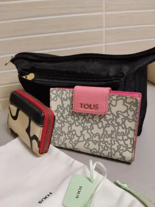 Lote Tous Original Beige/Negro carteras neceseres