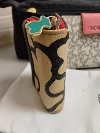 Lote Tous Original Beige/Negro carteras neceseres