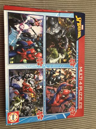Pack 4 Puzzles Spiderman Educa