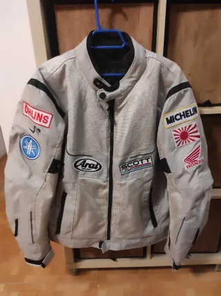 Chaqueta Moto Verano/Otoño con Parches talla XXL