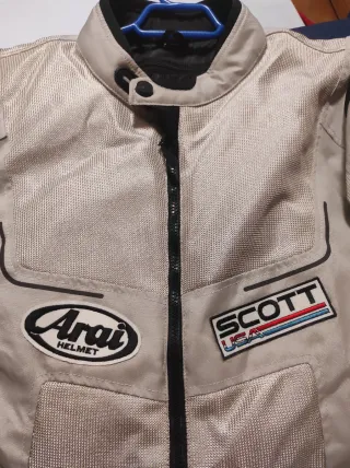 Chaqueta Moto Verano/Otoño con Parches talla XXL