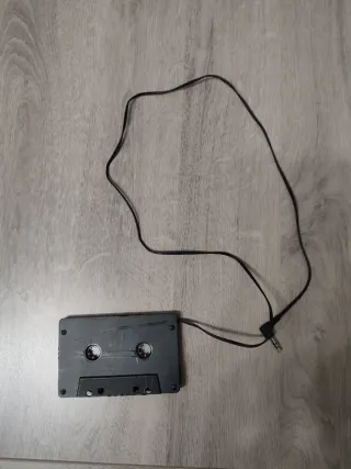 Adaptador Cassette Coche Audio Negro