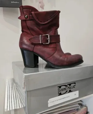 Stivaletti donna bordeaux n.39