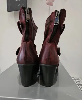 Stivaletti donna bordeaux n.39