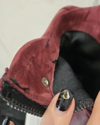 Stivaletti donna bordeaux n.39