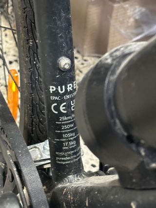 Bicicleta eléctrica PURE - Como nueva. Sense caixa