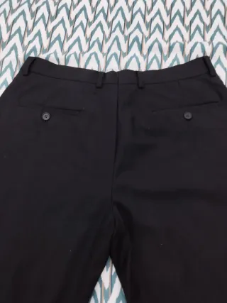 Pantalones de traje negros para hombre