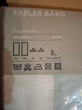 Cortinas FABLER BÅRD 120x300cm