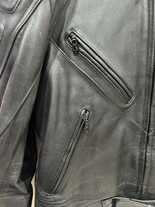 Cazadora Belstaff Piel Negra Moto