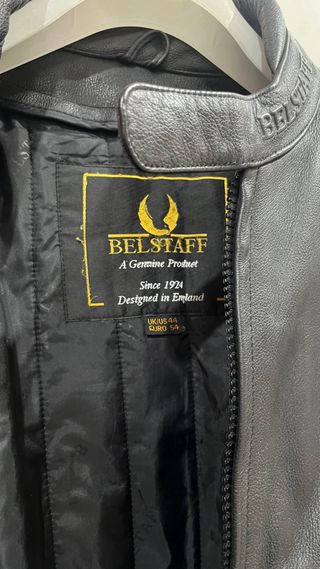 Cazadora Belstaff Piel Negra Moto