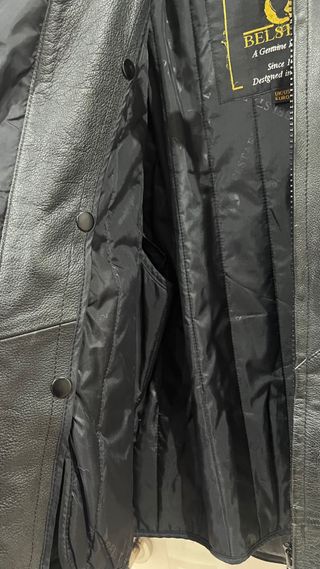 Cazadora Belstaff Piel Negra Moto