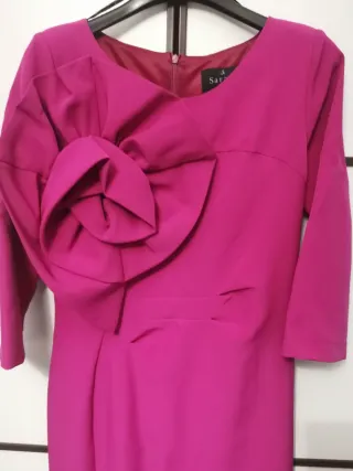 Vestido evento rosa Sara