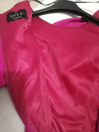 Vestido evento rosa Sara