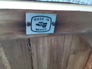 Sillón Colonial de Encino Estilo Reina Ana