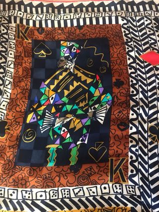 Foulard Louis Féraud Seta Carte da Gioco