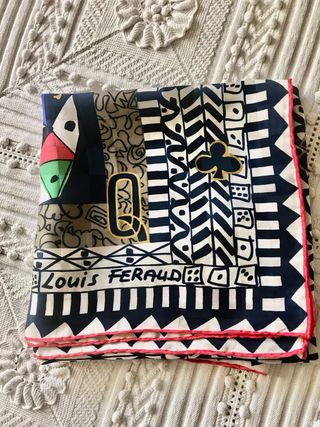 Foulard Louis Féraud Seta Carte da Gioco