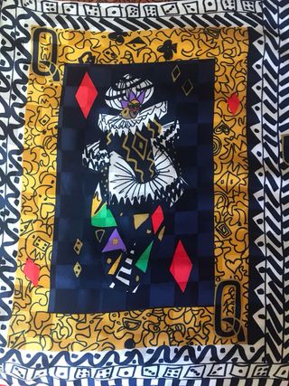 Foulard Louis Féraud Seta Carte da Gioco