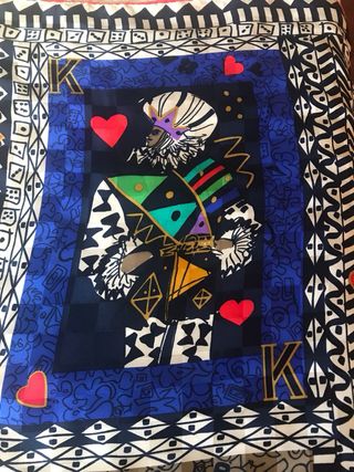 Foulard Louis Féraud Seta Carte da Gioco