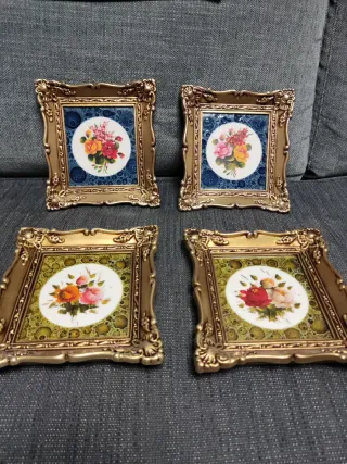 Quadri in ceramica smaltata ad olio