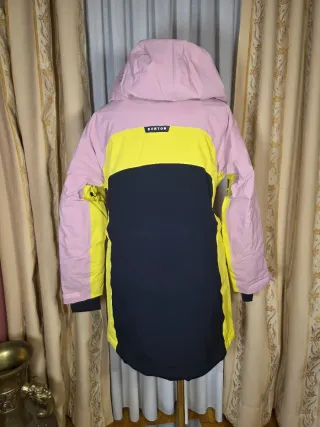Chaqueta de esquí Burton rosa y amarilla