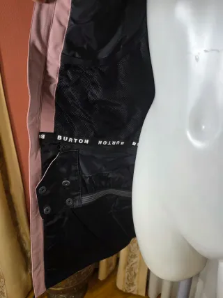 Chaqueta de esquí Burton rosa y amarilla