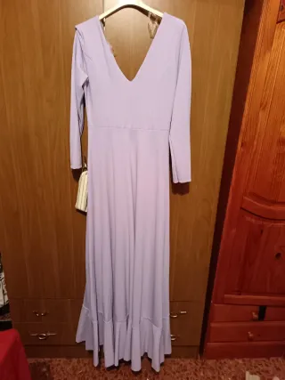 Traje de flamenca verde volantes