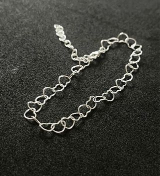 Pulsera Plata 925 eslabones corazon