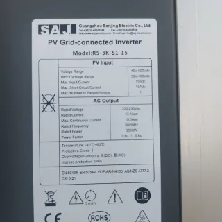 Inversor SAJ R5-3K-S1-15