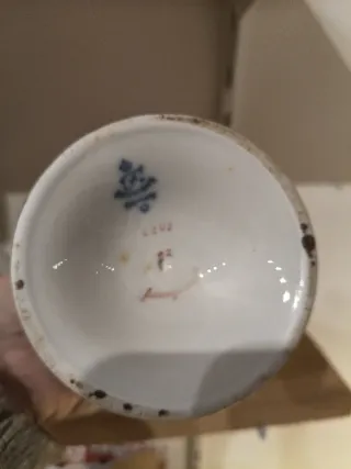 Jarrón de porcelana alemán