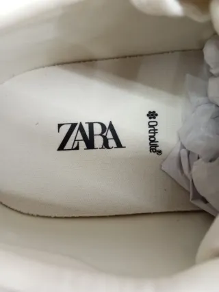 Zapatillas Zara marron y Blanco Hombre